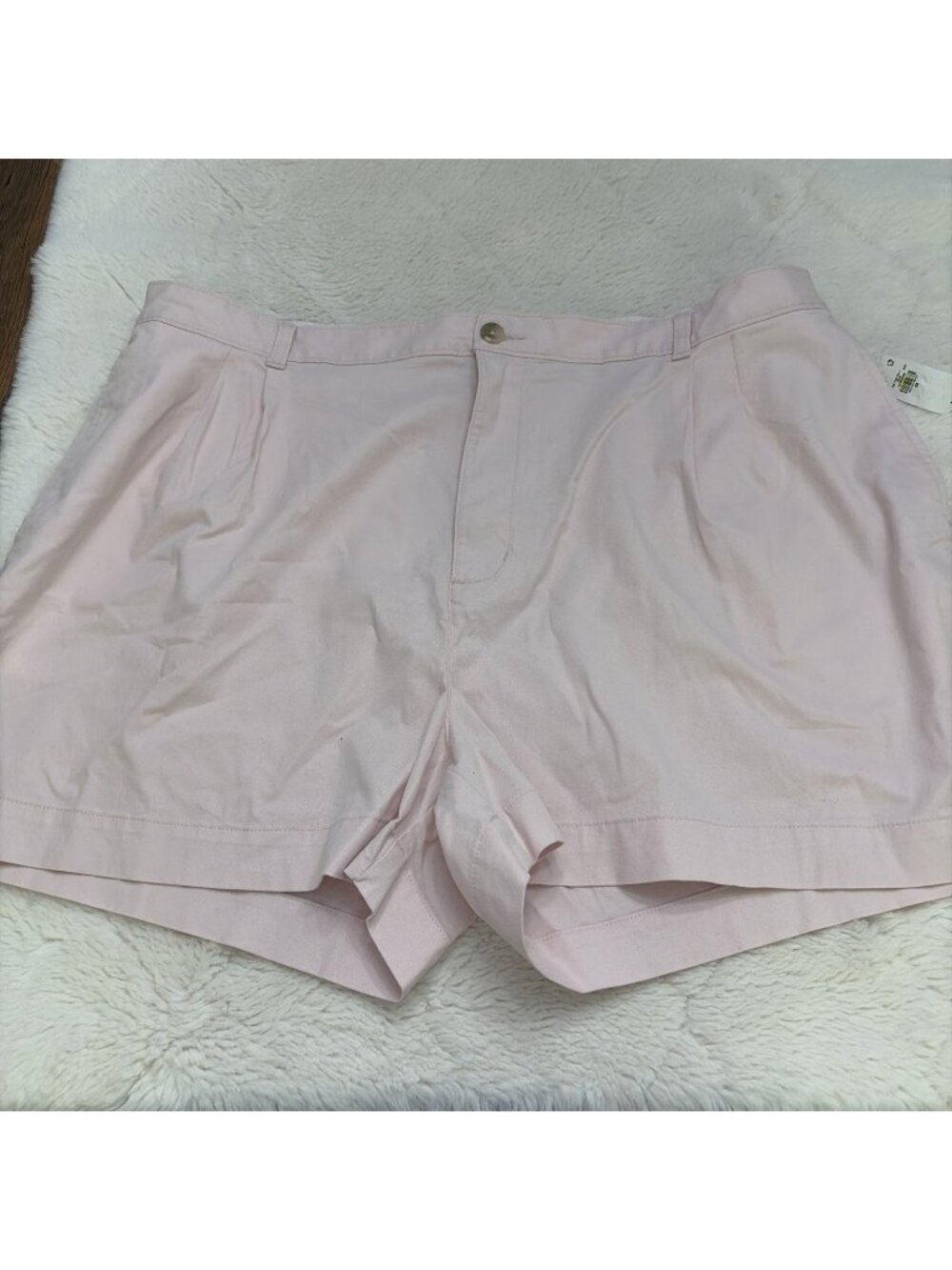 Old Navy Womens Extra High Rose OG Chino Shorts 2X Blush Preppy